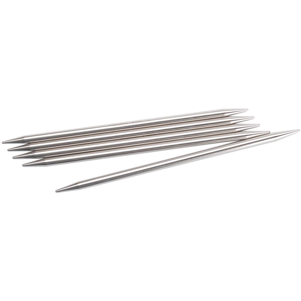 6" Stainless Steel Double Pointed Needles